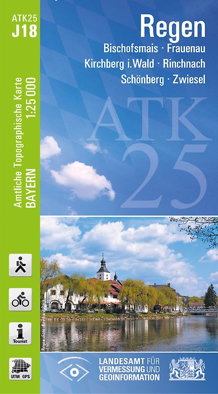ATK25-J18 Regen (Amtliche Topographische Karte 1:25000)