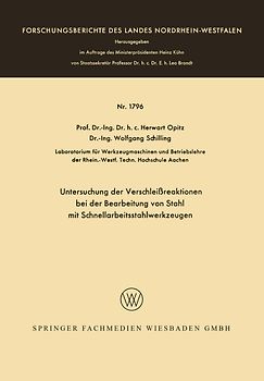 Untersuchung der Verschleißreaktionen bei der Bearbeitung von Stahl mit Schnellarbeitsstahlwerkzeugen