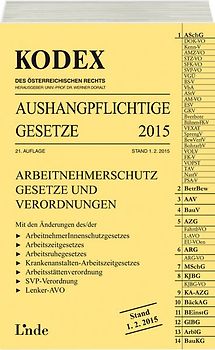 KODEX Aushangpflichtige Gesetze 2015