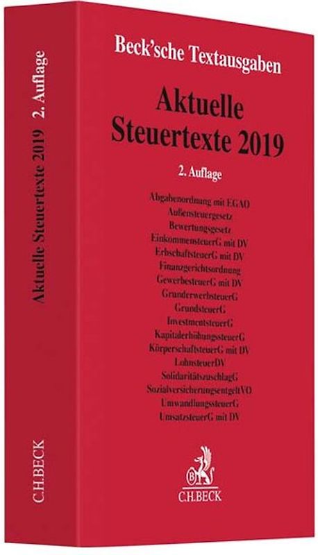 Aktuelle Steuertexte 2019