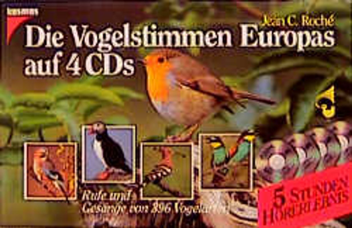 Die Vogelstimmen Europas auf 4 CDs