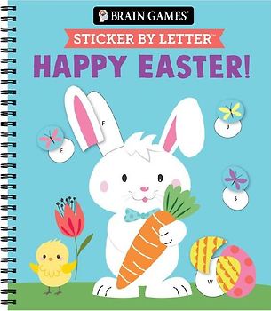 Brain Games - Sticker by Letter: Happy Easter!