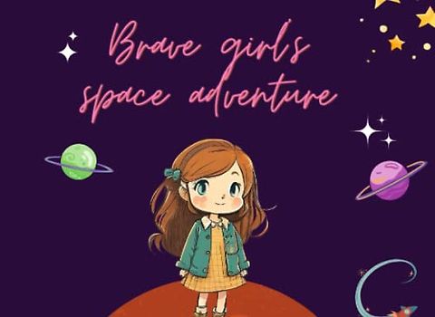Brave girl's space adventure: A Journey of Courage and Dedication for Inspiring Girls, inspiring stories for amazing girls. Amotivational book for bedtime, ages 3-10