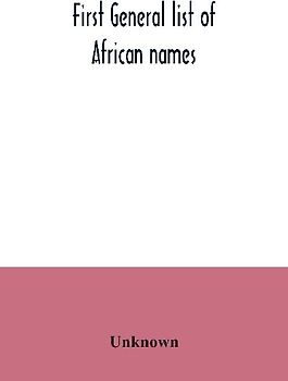 First general list of African names