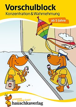 Vorschulblock ab 5 Jahre für Junge und Mädchen - Konzentration und Wahrnehmung