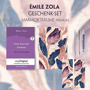 Émile Zola Geschenkset (mit Audio-Online) + Marmorträume Schreibset Premium