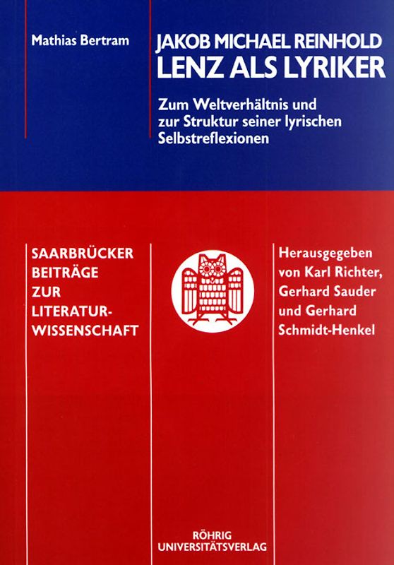 Jakob Michael Reinhold Lenz als Lyriker