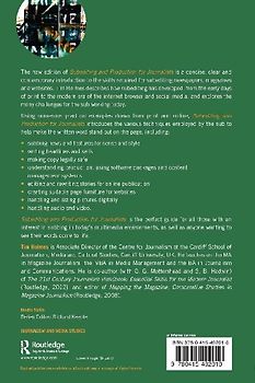 Subediting and Production for Journalists