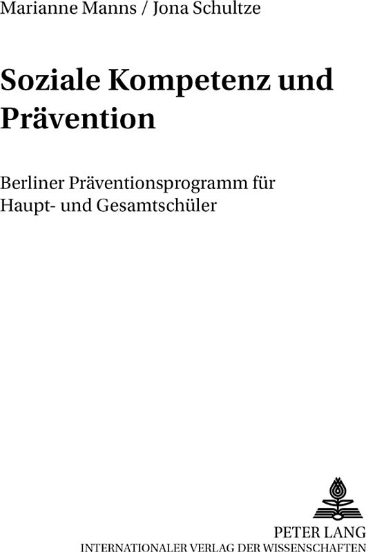 Soziale Kompetenz und Prävention