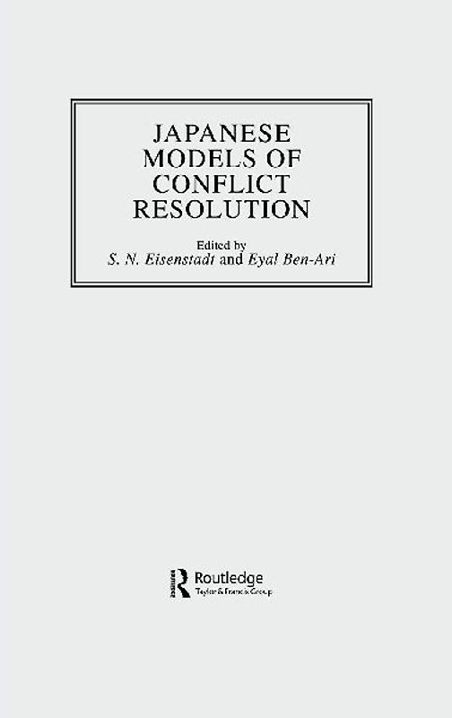 Japanese Models Of Conflict Resolution