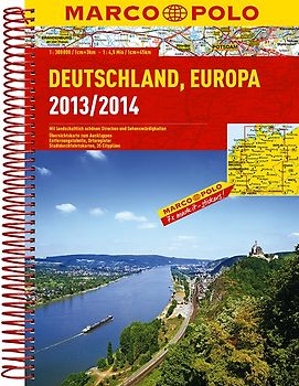 Marco Polo Reiseatlas Deutschland, Europa 2013/2014 1:300.000
