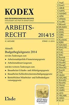 KODEX Arbeitsrecht 2014/15