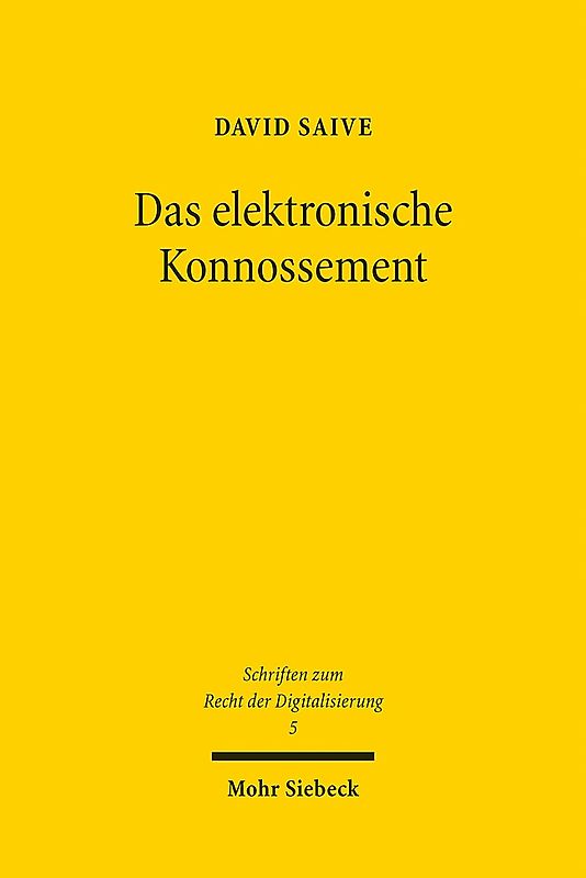 Das elektronische Konnossement