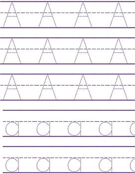 Übungsbuch zum Nachzeichnen von ABC-Buchstaben für Kinder: Alphabet schreiben lernen. Handschrift-Aktivitätsbuch für Vorschulkinder, Kindergärten