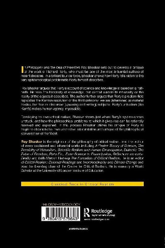 Philosophy and the Idea of Freedom