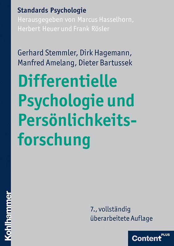 Differentielle Psychologie und Persönlichkeitsforschung