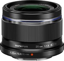 Olympus 25 mm F1.8 46 mm Objetivo (Montura Micro Four Thirds) negro