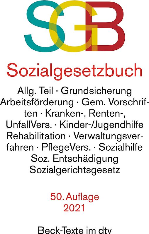 Sozialgesetzbuch SGB - mit Sozialgerichtsgesetz [Taschenbuch, 50. Auflage 2021]