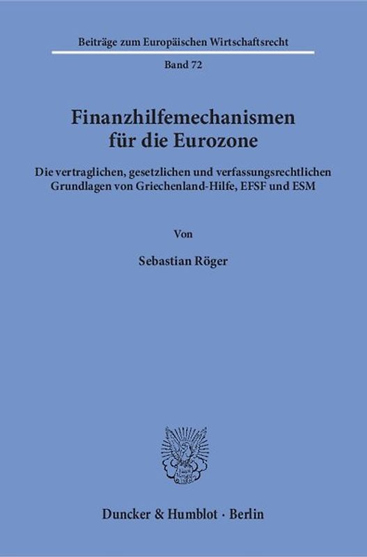 Finanzhilfemechanismen für die Eurozone.