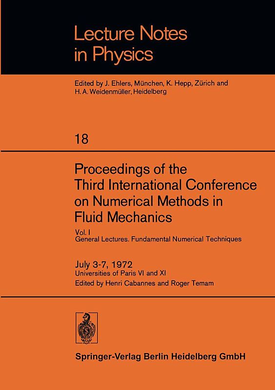 Proceedings of the Third International Conference on Numerical Methods in Fluid Mechanics
