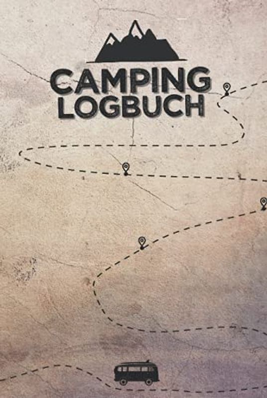 CAMPING LOGBUCH | für 60 einzelne Logeinträge: für Camper und Reisen mit dem Wohnmobil, Wohnwagen oder Van | A5 (6x9") | 150 Seiten
