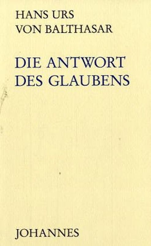 Die Antwort des Glaubens