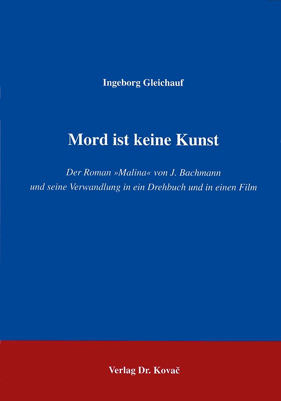 Mord ist keine Kunst