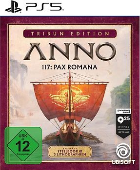 Anno 117: Pax Romana - Tribun Edition [Steelbook, 3 Lithografien, Builder Pack: 3 Ornamente und ein einzigartiges Spieler-Symbol] PlayStation 5