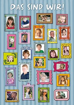 Das sind wir! - Motiv: Bildergalerie. A1 Poster mit Ausschneidebögen zur individuellen Gestaltung