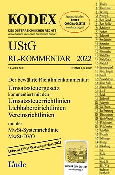 KODEX UStG-Richtlinien-Kommentar 2022