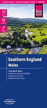 Reise Know-How Landkarte Südengland, Wales | Southern England, Wales (1:400.000)