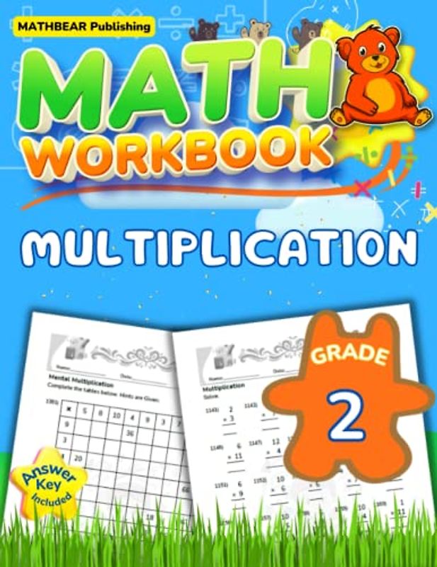 MathBear: Math Workbook Grade 2: Multiplication: 2nd Grade Single Digit Multiplication Workbook with Answers (MATHBEAR Workbooks, Band 12)