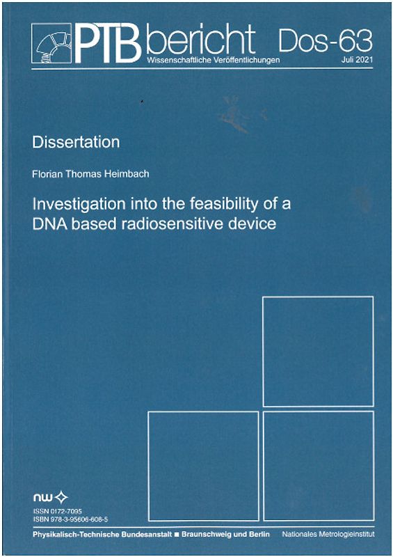 Investigation into the feasibility of a DNA based radiosensitve device