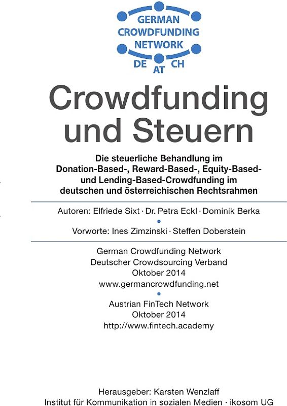 Crowdfunding und Steuern