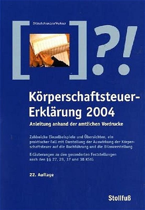 Körperschaftsteuer-Erklärung 2003