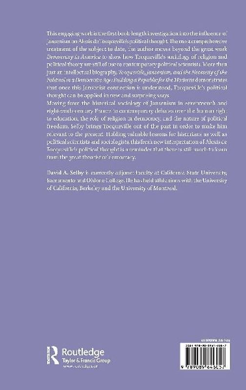 Tocqueville, Jansenism, and the Necessity of the Political in a Democratic Age