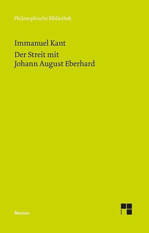 Der Streit mit Johann August Eberhard