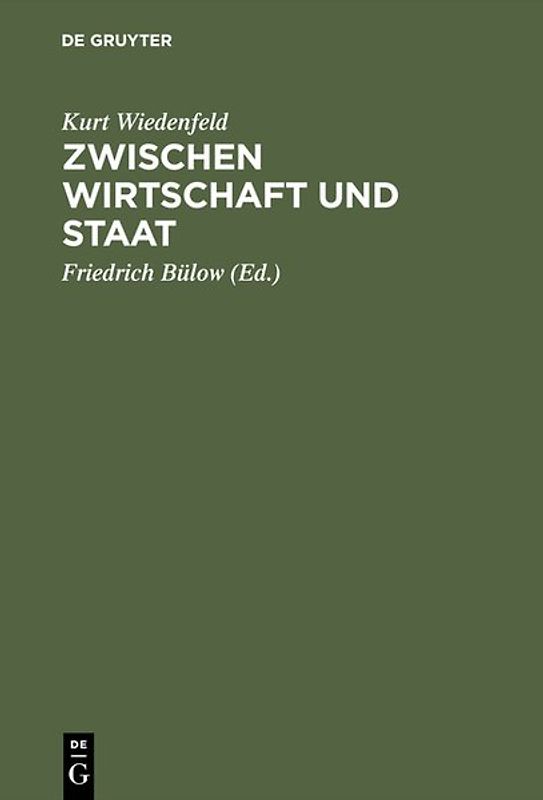 Zwischen Wirtschaft und Staat