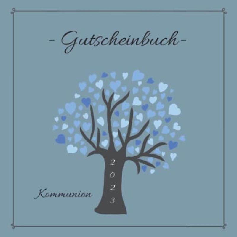 Gutscheinbuch - Kommunion: farbiges Gutscheinheft zum selbst gestalten | Geschenkidee zur ersten heiligen Kommunion | christliches Geschenkbuch für Jungen
