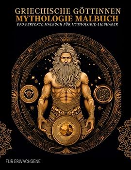 Griechische Göttinnen Malbuch für Erwachsene: Griechische Mythologie, Götter und Mystische Kreaturen-Muster, – Therapie und Meditation für Männer und Frauen