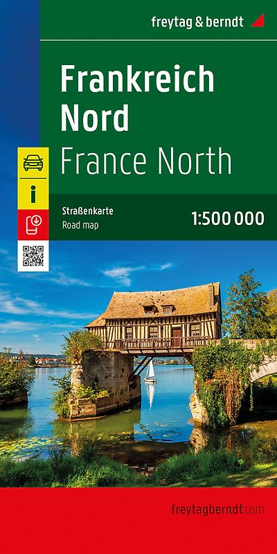 freytag & berndt Straßenkarte Frankreich Nord 1:500.000