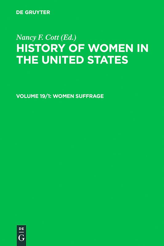History of Women in the United States / Women Suffrage