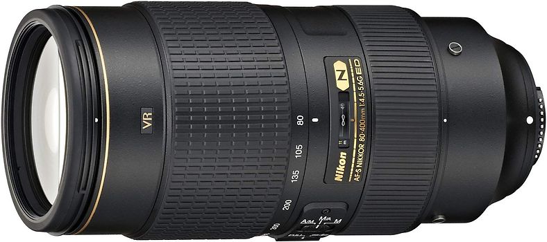 Nikon AF-S NIKKOR 80-400 mm F4.5-5.6 ED G VR 77 mm Objectif (adapté à Nikon F) noir