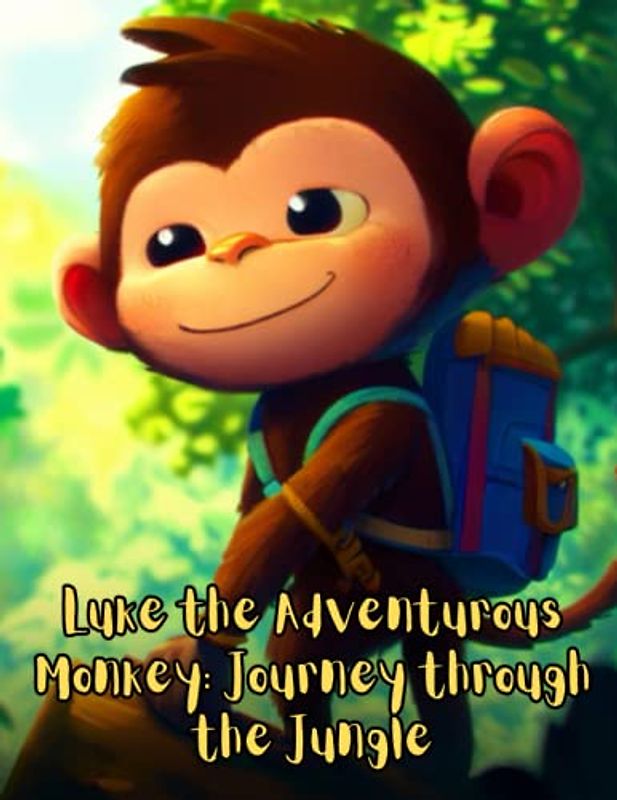 Luke the Adventurous Monkey - Journey through the Jungle: Short Story for kids about Monkey, Perseverance & Self-Confidence I A Motivational Book For kids I Gift for kids.