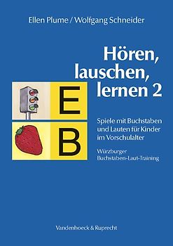 Hören, lauschen, lernen 2 – Arbeitsmaterial. Box mit Buchstabenkarten, Bild- und Memory-Karten, Haptischen Buchstabenkarten, Dominokarten und Buchstabenwürfeln