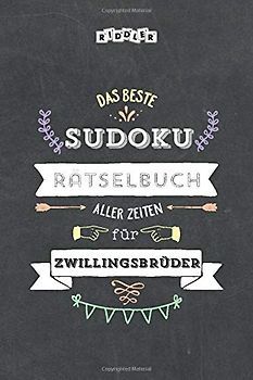 Das beste Sudoku Rätselbuch aller Zeiten für Zwillingsbrüder