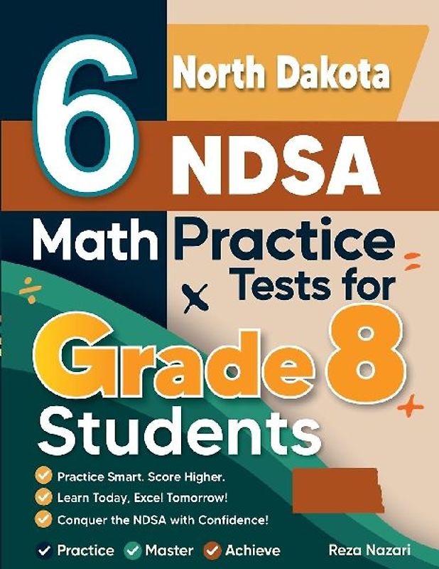 6 North Dakota NDSA Math Practice Tests for Grade 8 Students