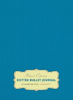 Large 8.5 x 11 Dotted Bullet Journal (Blue #9) Hardcover - 245 Numbered Pages