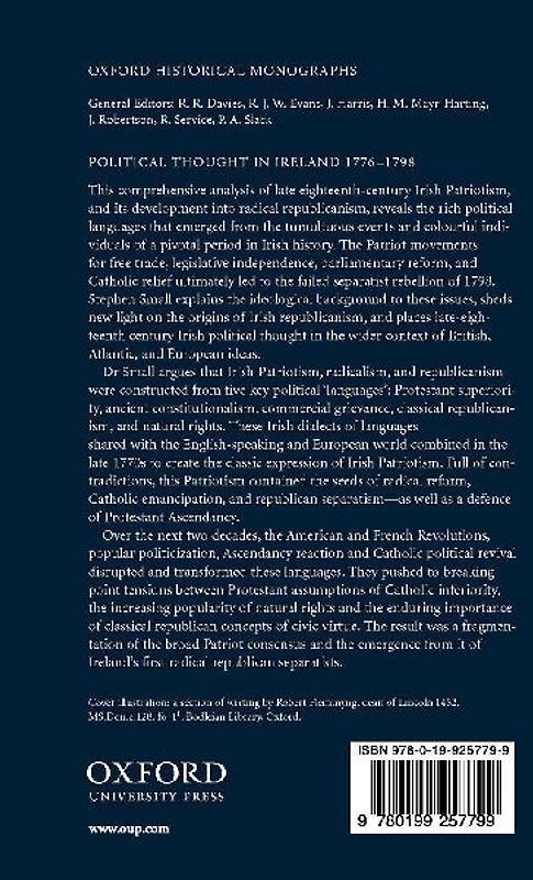 Political Thought in Ireland 1776-1798