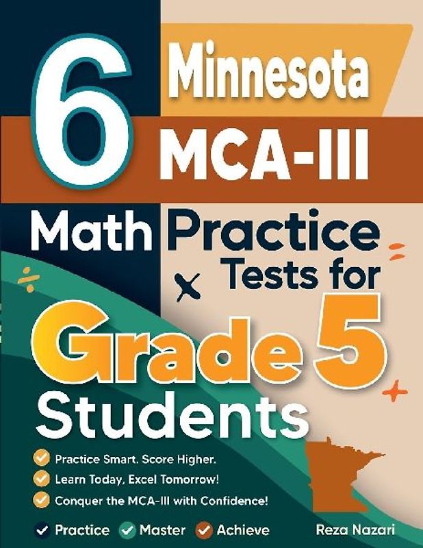 6 Minnesota MCA-III Grade 5 Math Practice Tests